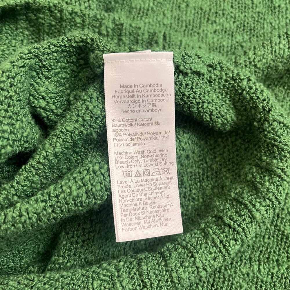 J.Crew Bouclé Textured V-Neck Sweater Tank Green Large - Picture 7 of 8